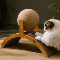🎉 2026 Sale — Over 16,000 Sold! 🐱 Sisal Cat Scratcher Ball with Cardboard Pad – Scratch & Play in One – Save Your Furniture! ✨