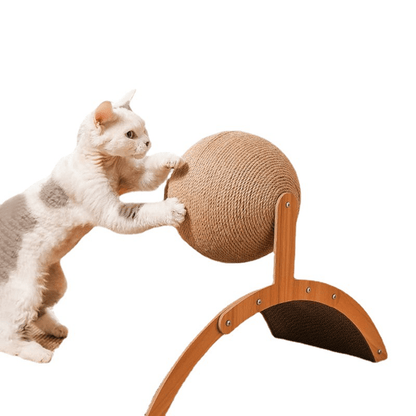🎉 2026 Sale — Over 16,000 Sold! 🐱 Sisal Cat Scratcher Ball with Cardboard Pad – Scratch & Play in One – Save Your Furniture! ✨