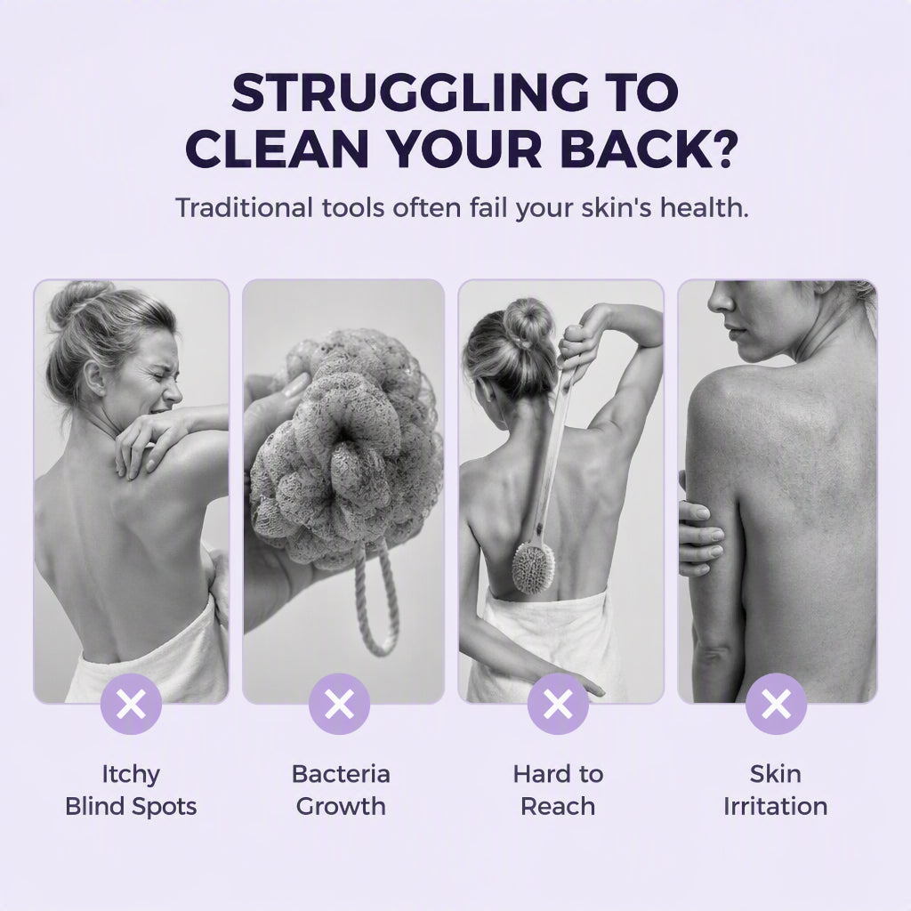 🎉 2026 Sale — Over 19,000 Sold! 🧼 Long & Flexible, Reach Every Spot – No More Uncleanable Back Areas! 🚿