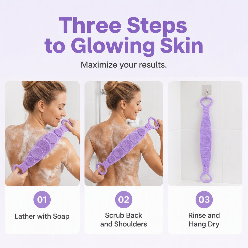 🎉 2026 Sale — Over 19,000 Sold! 🧼 Long & Flexible, Reach Every Spot – No More Uncleanable Back Areas! 🚿