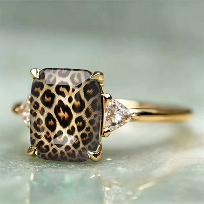 📢📢50% OFF !! ⏰Vintage Leopard Print Copper Ring