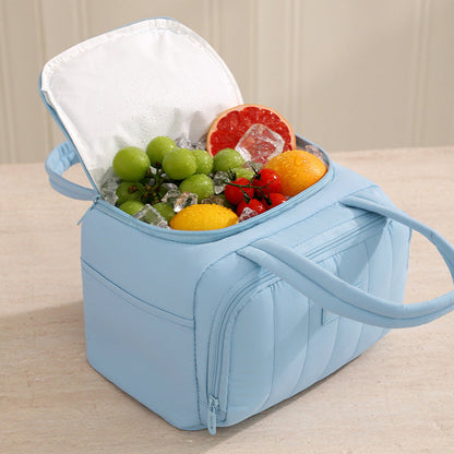Quilted Insulated Water Resistant Lunch Bag