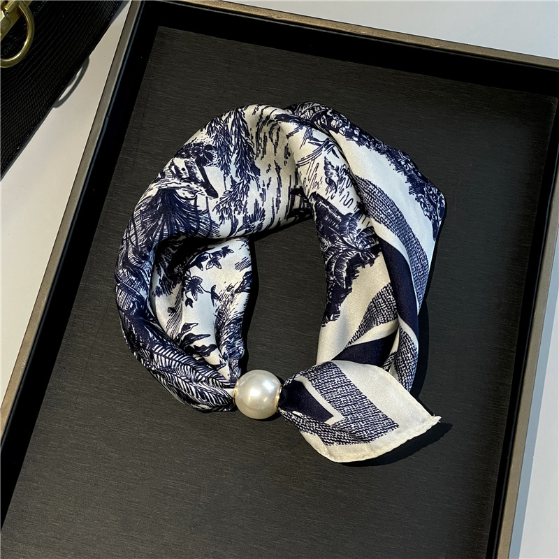 No-Tie Magnetic Pearl Clasp Soft Scarf💟Everyday Versatile Pieces