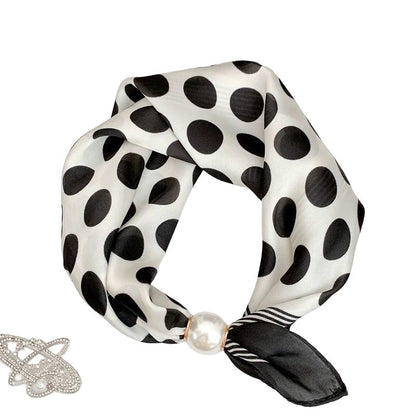 No-Tie Magnetic Pearl Clasp Soft Scarf💟Everyday Versatile Pieces