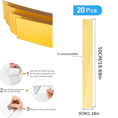 🎉 2026 SALE 50% OFF! ✨ Self-Adhesive Acrylic Mirror Wall Stickers – Over 24,200 Sold! HD Reflection, Shatterproof & Easy Install 🏡