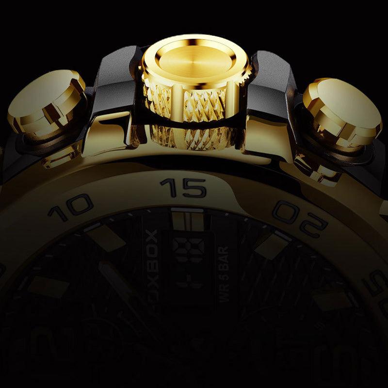 Men's Multifunctional Watch with Dual Display