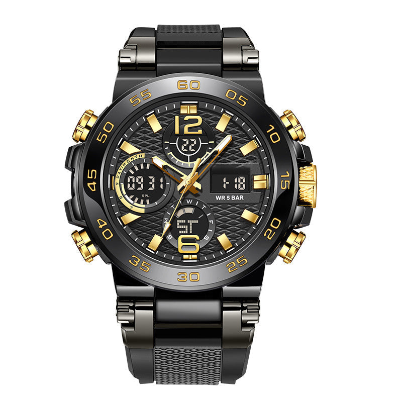 Men's Multifunctional Watch with Dual Display