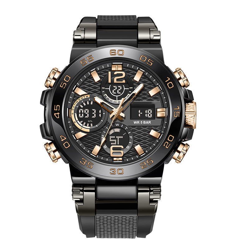 Men's Multifunctional Watch with Dual Display