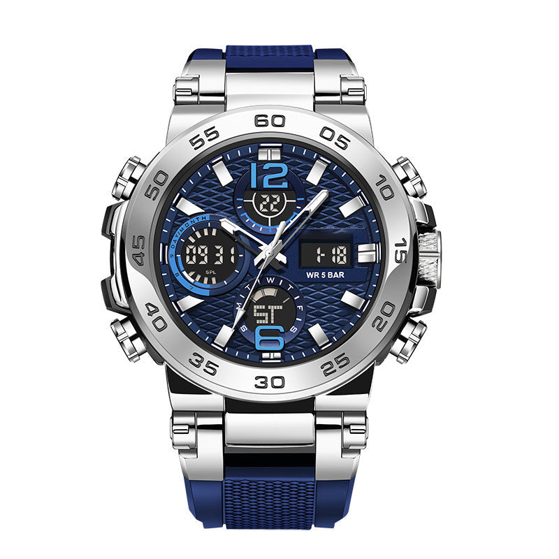 Men's Multifunctional Watch with Dual Display