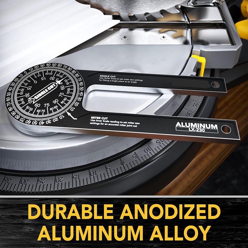 7-Inch Plastic or Aluminum Miter Saw Protractor
