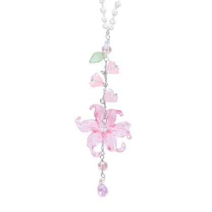 📢📢50% OFF !!⏰ Elegant Crystal Floral Car Charm