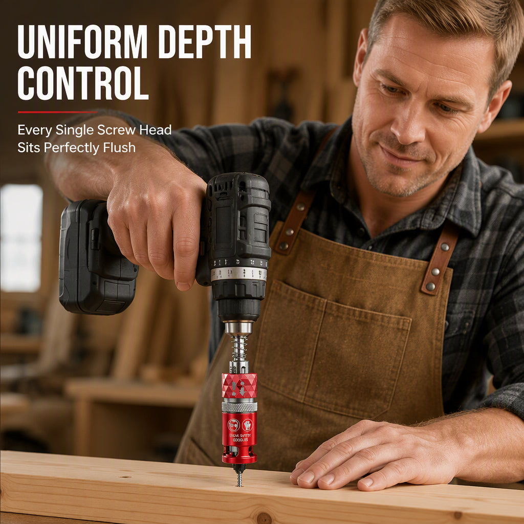 🔧 2026 Sale — Over 14,200 Sold! ⚙️ Semi-Automatic Countersink Drill Bits Set