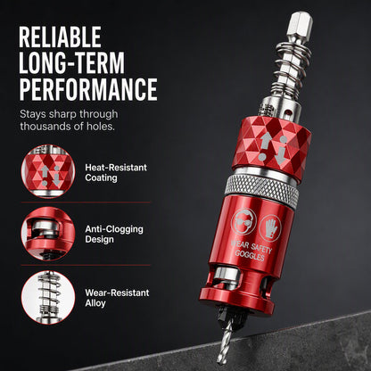 🔧 2026 Sale — Over 14,200 Sold! ⚙️ Semi-Automatic Countersink Drill Bits Set