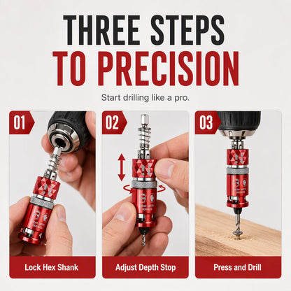 🔧 2026 Sale — Over 14,200 Sold! ⚙️ Semi-Automatic Countersink Drill Bits Set
