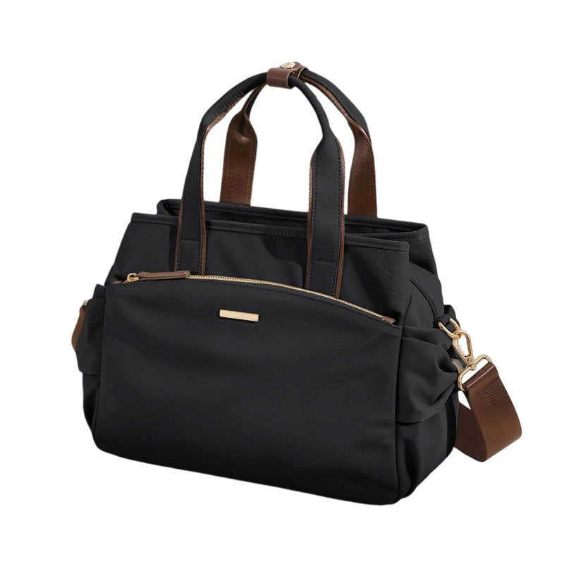 🎉 LIMITED TIME 50% OFF! 👜 Casual Canvas Tote Bag with Pleated Side Pockets for Women – Minimalist Design, 8-Zone Organization & Multi-Way Styling ✨