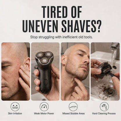 ⏳🔥LIMITED-TIME 50% OFF! ⏰2-in-1 Smart Electric Bald Head Shaver and Beard Trimmer with Digital Display