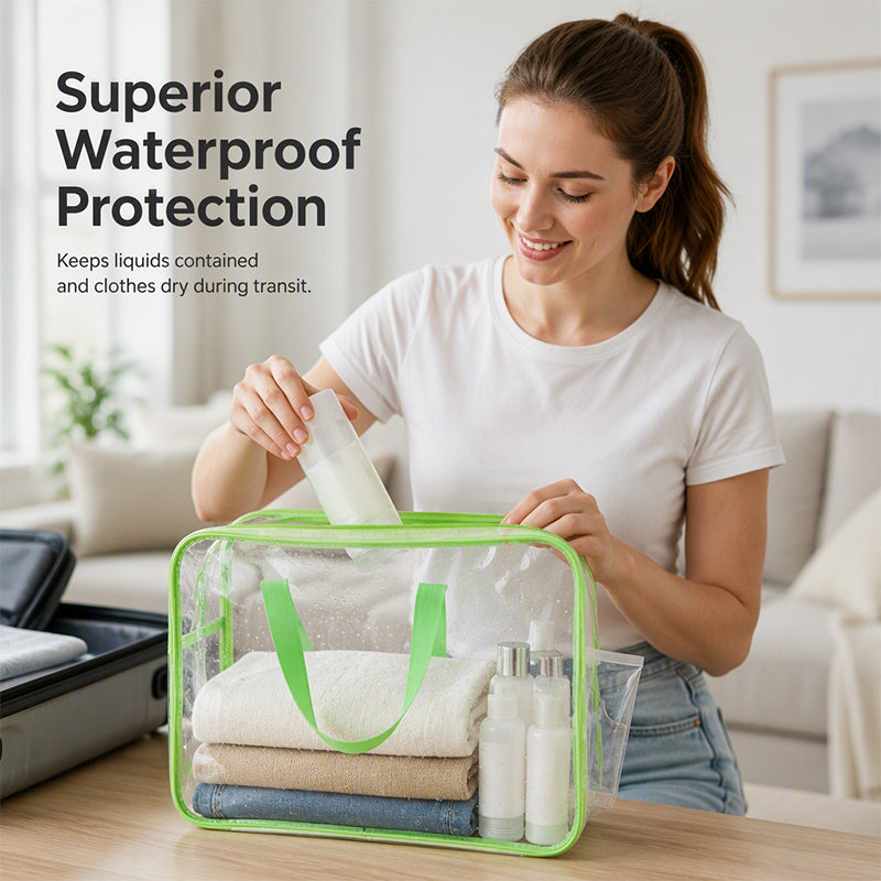 🧸 LIMITED TIME 50% OFF! Transparent PVC Toy Storage Bag – Clear Visibility, Waterproof & Durable – Keeps Blocks, Cars & Dolls Organized 🚗✨