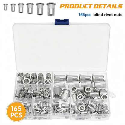 Knurled Rivet Nut Assortment Kit