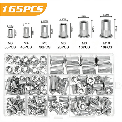 Knurled Rivet Nut Assortment Kit