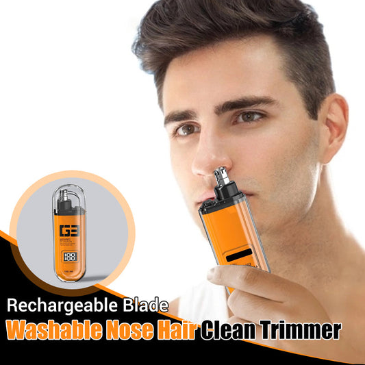 🎯 2026 Sale — Over 32,700 Sold!🪒 Rechargeable Blade Washable Nose Hair Clean Trimmer