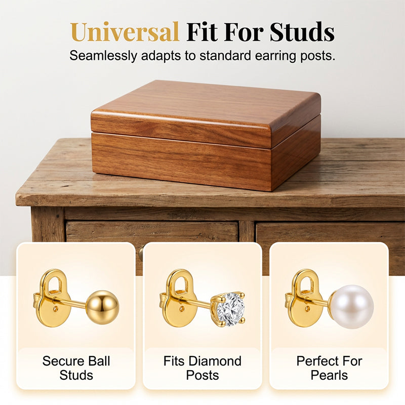 🎉 2026 Sale — Over 19,500 Sold!✨ Supportive Earring Backs For Droopy Earlobes (10pcs) ✨
