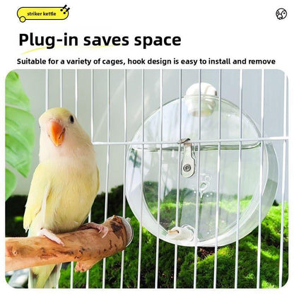 📢50% Off！🐦Clear Hanging Bird Drinker with Copper Pin