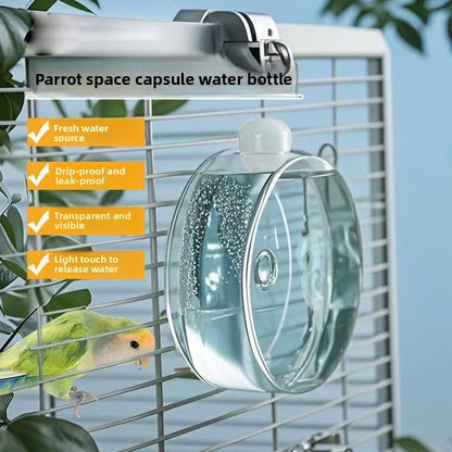 📢50% Off！🐦Clear Hanging Bird Drinker with Copper Pin