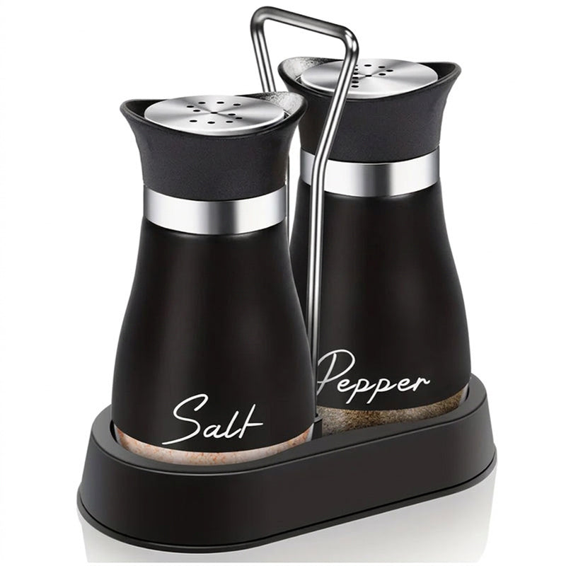 🐧50% OFF NOW! Penguin Design Salt and Pepper Shaker Set, Transparent Glass Bottom Seasoning Dispenser, Large‑Mouth Refillable Spice Container for Kitchen Countertop