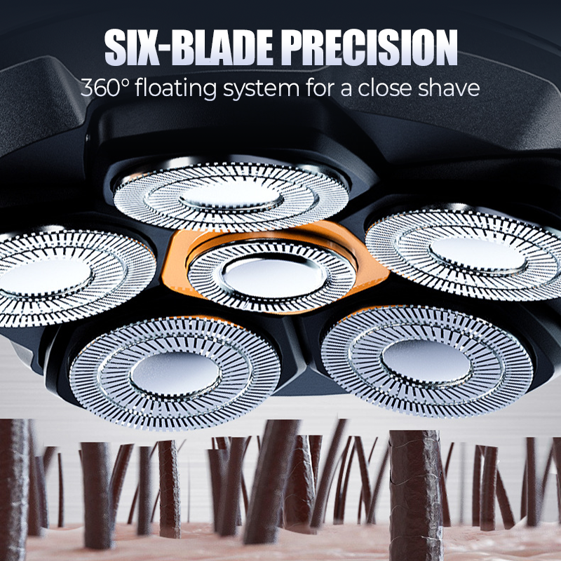 💈 50% OFF NOW! 🪒 6D Waterproof Head Shaver – 6-Blade Precision, IPX7 & Magnetic Head – For Bald Men & Smooth Scalp 🌊