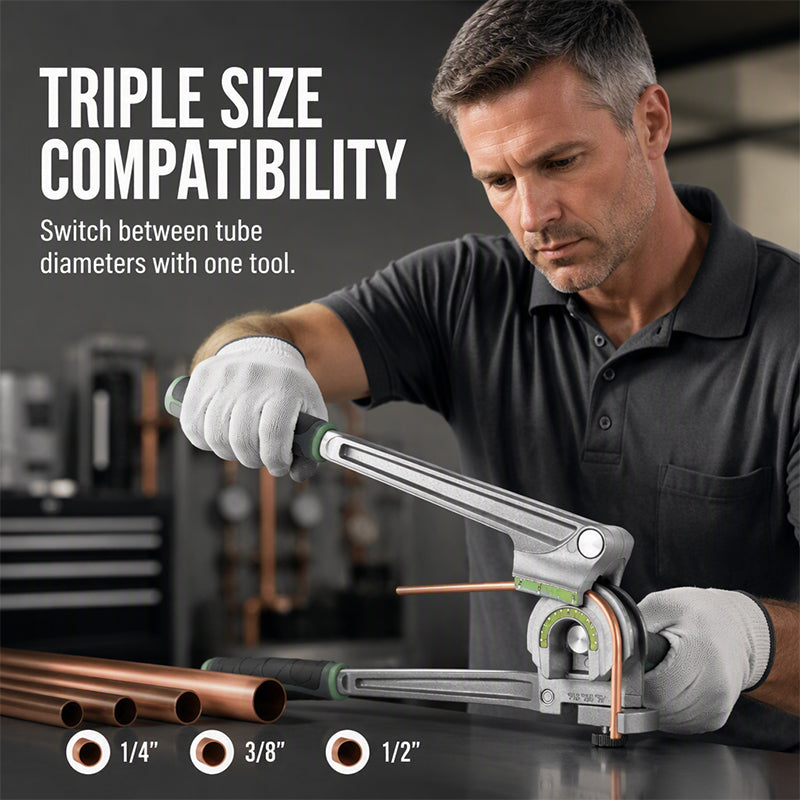 📢📢50% OFF !! ⏰ 3‑in‑1 Manual Tubing Bender