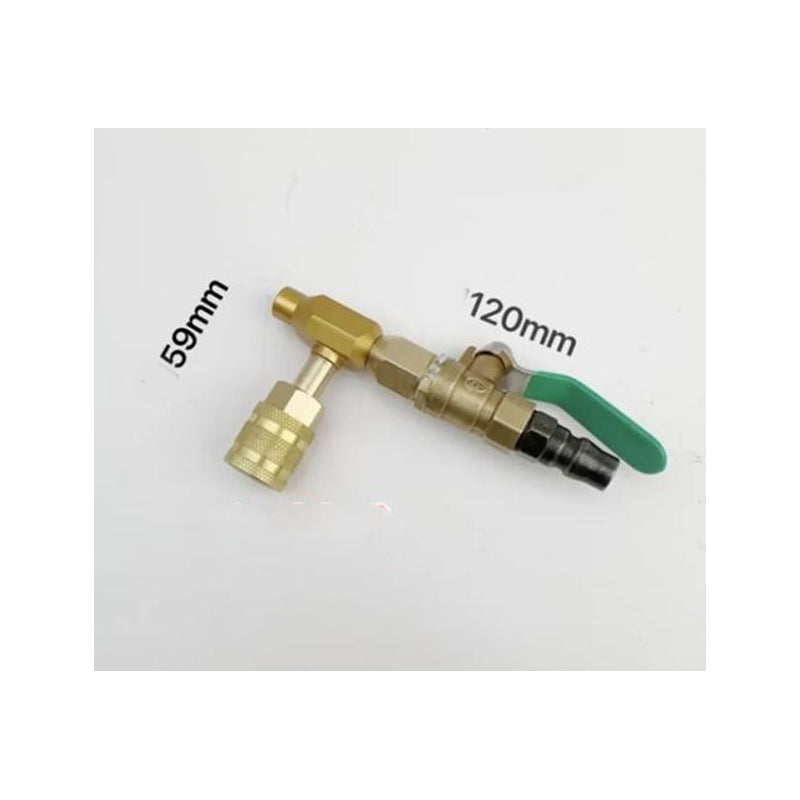 Brass Tire Deflation Valve with Self-Locking Chuck for Large Trucks