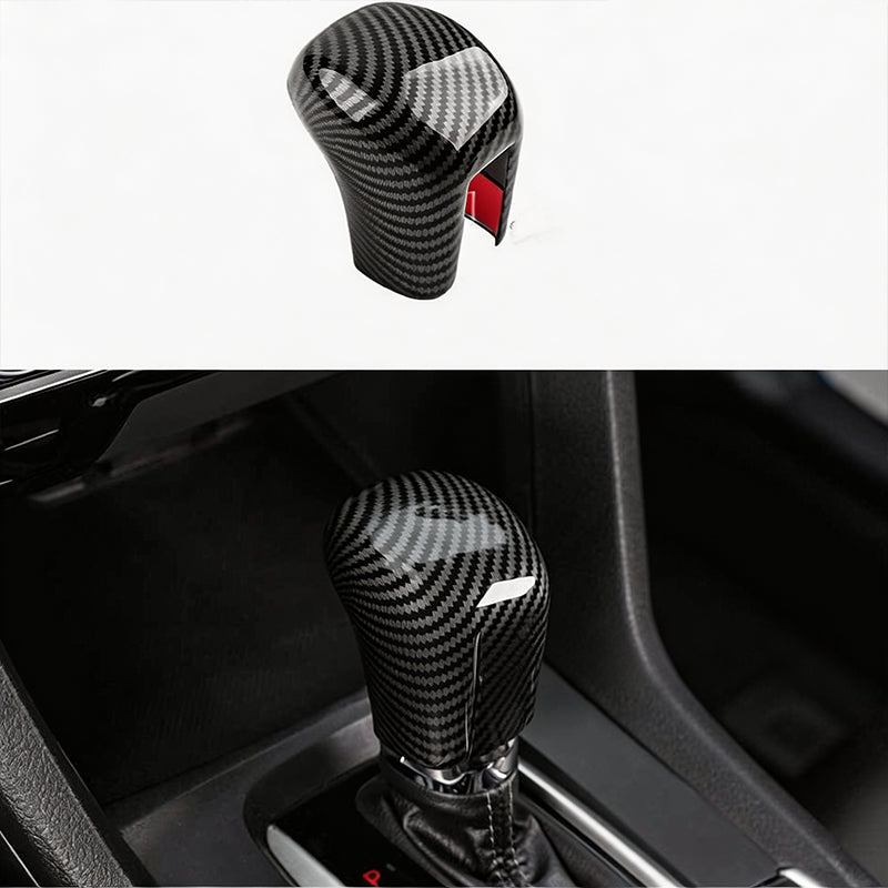 🎉 2026 Sale — Over 21,900 Sold!🚗 Gear Shift Knob Cover for 2018‑2025 Civic Carbon Fiber Trim