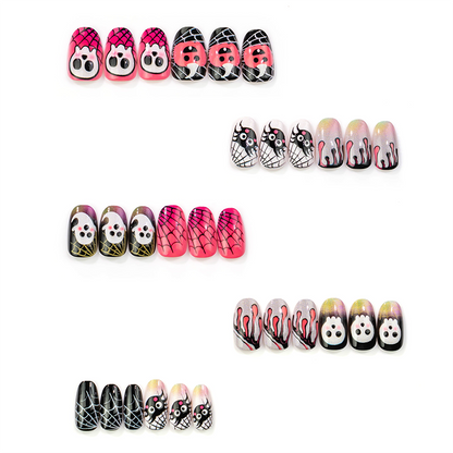 📢📢50% OFF !!⏰ 30PCS 🎃Halloween Press-On Nail Set