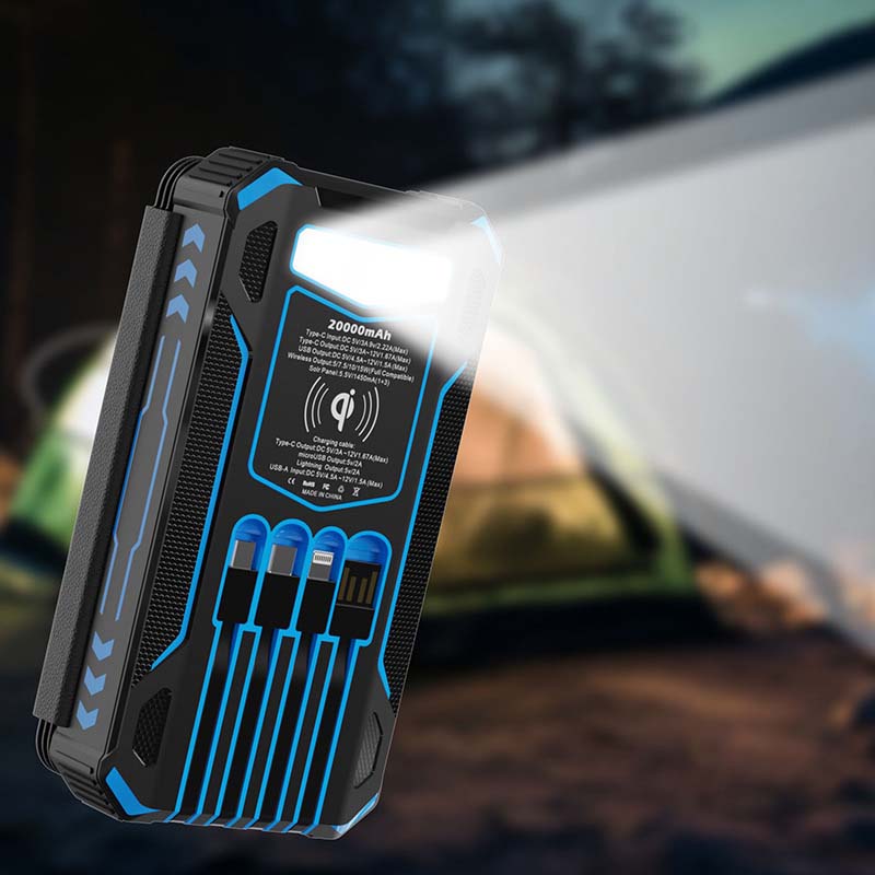 ⏳🔥LIMITED-TIME 50% OFF! ⏰☀️ Solar Power Bank – 20000mAh, Foldable 4-Panel Solar, IPX5 & LED Flashlight – For Camping & Emergencies 🏕️