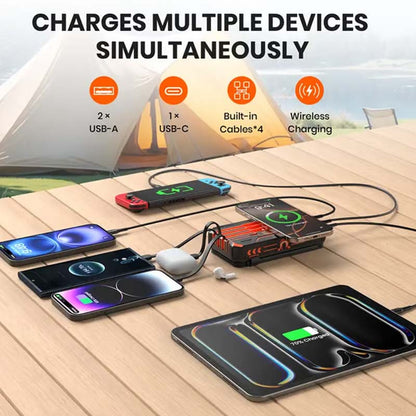 ⏳🔥LIMITED-TIME 50% OFF! ⏰☀️ Solar Power Bank – 20000mAh, Foldable 4-Panel Solar, IPX5 & LED Flashlight – For Camping & Emergencies 🏕️
