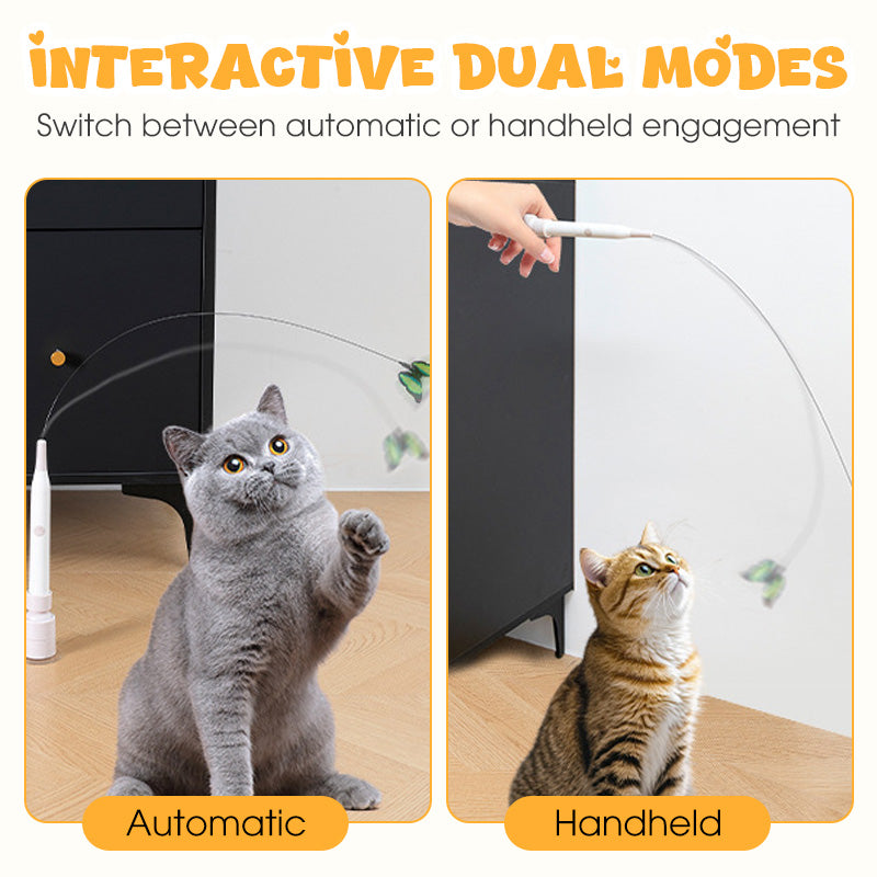 Fun Interactive Suction Cup Cat Wand Toy😻