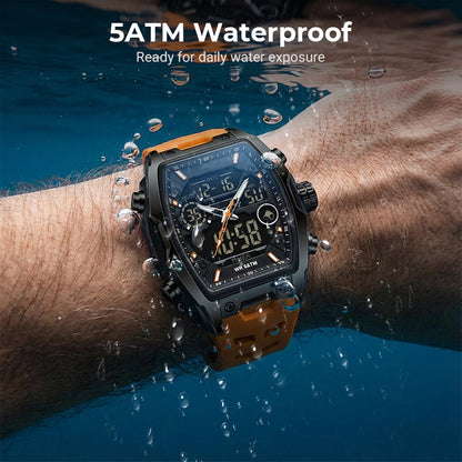 ⏳🔥LIMITED-TIME 50% OFF! ⏰Men's Dual Display Sports Watch with Luminous Dial