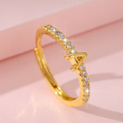 📢📢50% OFF & In stock ⏰Minimalist Adjustable Initial Ring for Women
