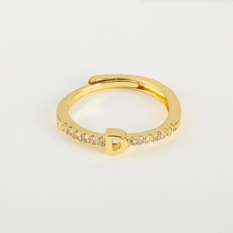 🌸 50% OFF NOW! 🌸Minimalist Adjustable Initial Ring for Women
