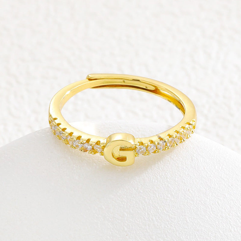 🌸 50% OFF NOW! 🌸Minimalist Adjustable Initial Ring for Women