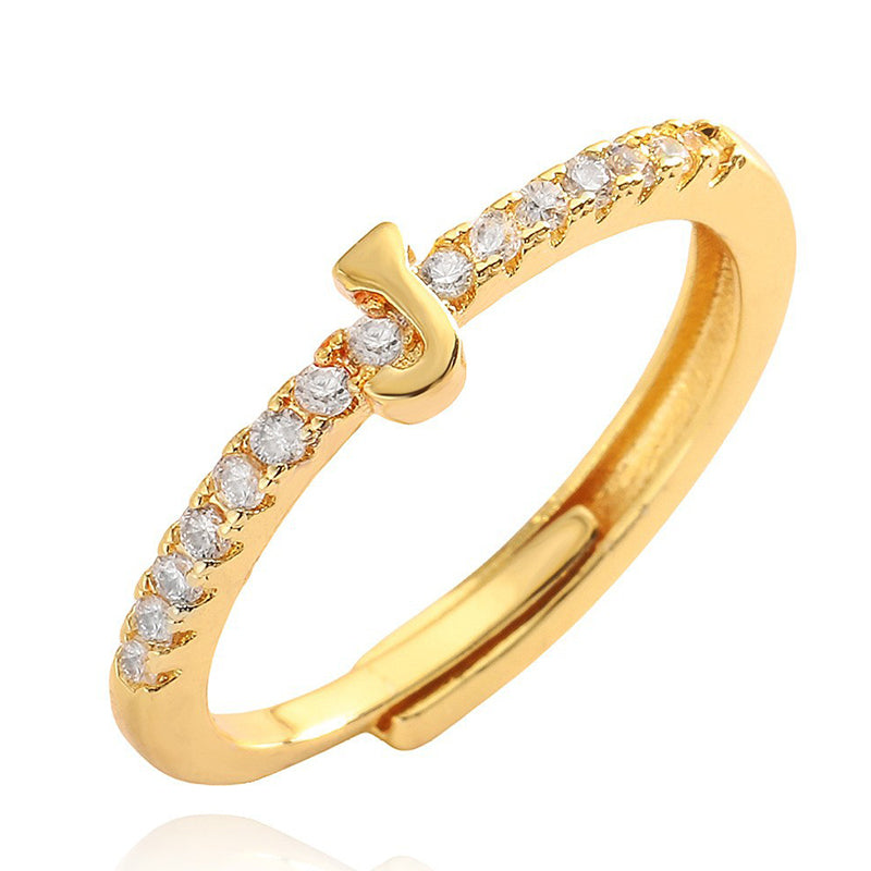 📢📢50% OFF & In stock ⏰Minimalist Adjustable Initial Ring for Women