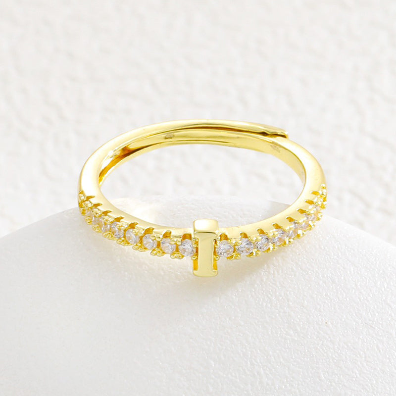 📢📢50% OFF & In stock ⏰Minimalist Adjustable Initial Ring for Women