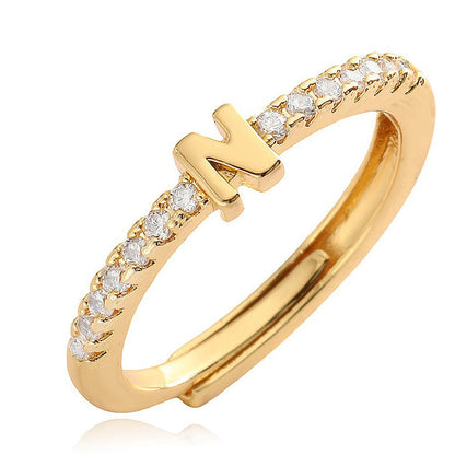 🌸 50% OFF NOW! 🌸Minimalist Adjustable Initial Ring for Women