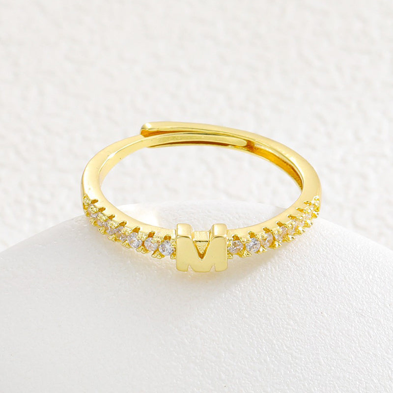 🌸 50% OFF NOW! 🌸Minimalist Adjustable Initial Ring for Women