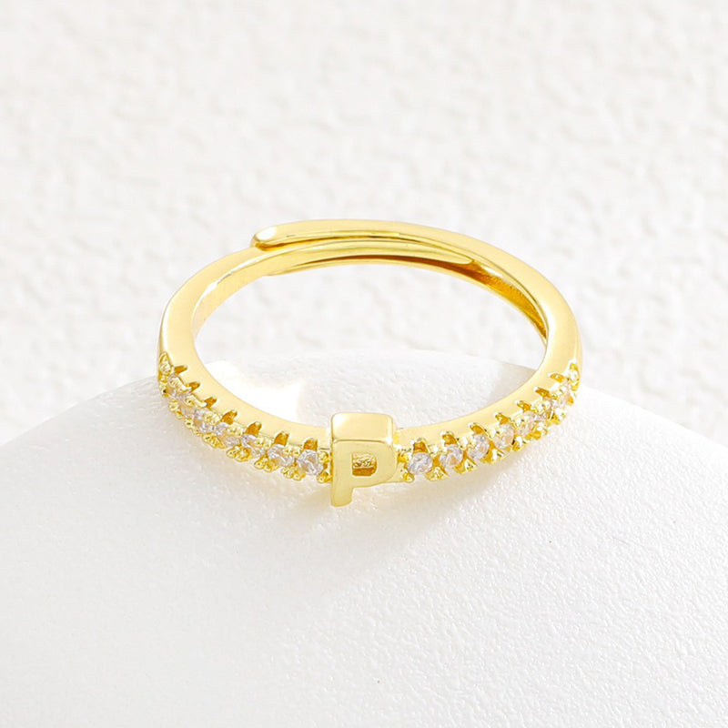 📢📢50% OFF & In stock ⏰Minimalist Adjustable Initial Ring for Women