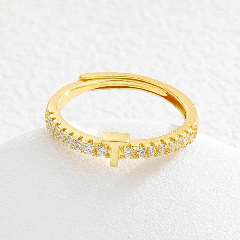 📢📢50% OFF & In stock ⏰Minimalist Adjustable Initial Ring for Women