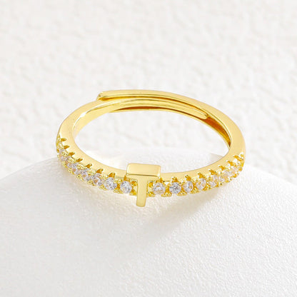 📢📢50% OFF & In stock ⏰Minimalist Adjustable Initial Ring for Women
