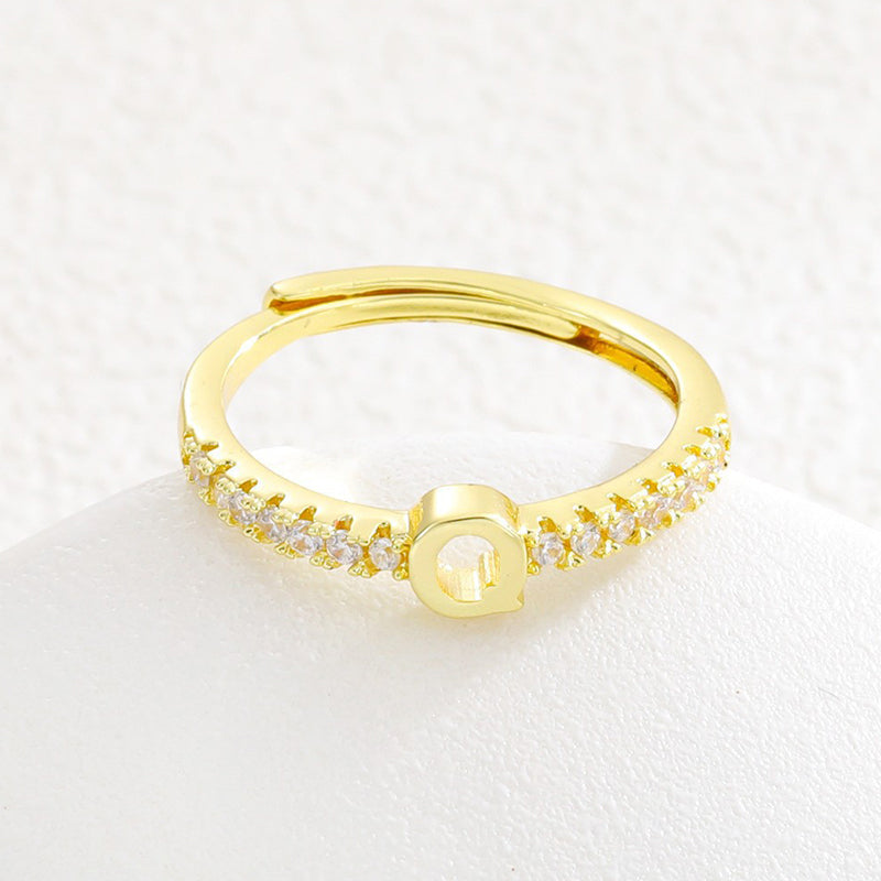 📢📢50% OFF & In stock ⏰Minimalist Adjustable Initial Ring for Women