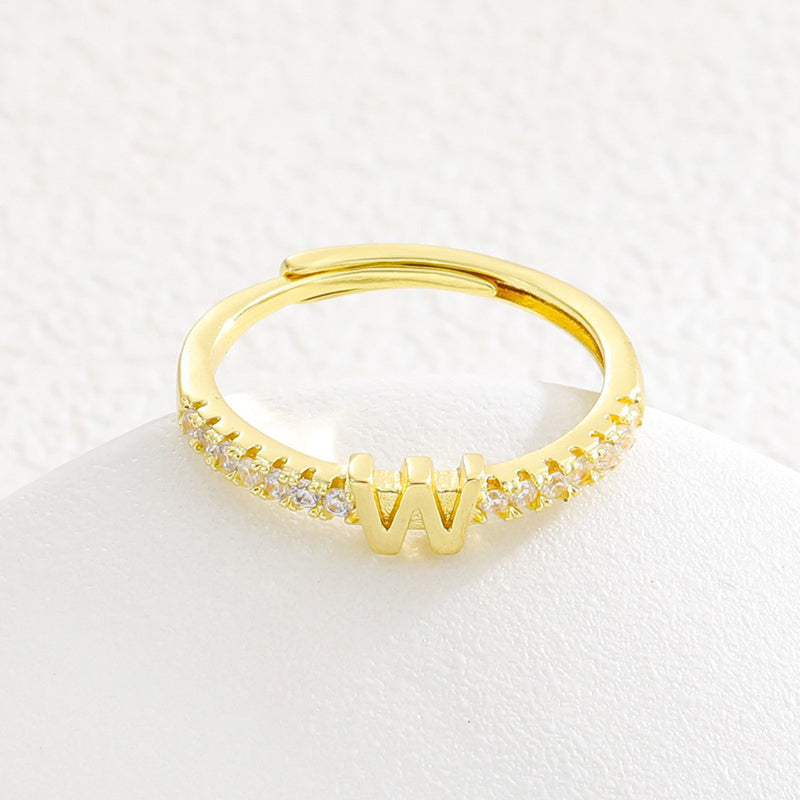 📢📢50% OFF & In stock ⏰Minimalist Adjustable Initial Ring for Women