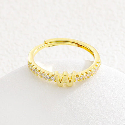 📢📢50% OFF & In stock ⏰Minimalist Adjustable Initial Ring for Women